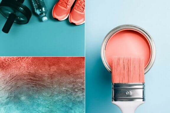 Produkter med årets farve Living Coral.