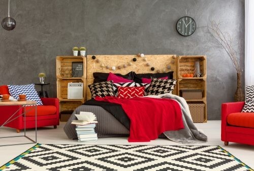 Soveværelse i efterårsfarver