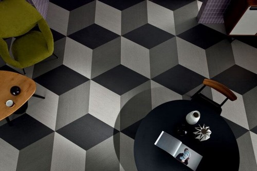 Gulvfliser i diamantfacon