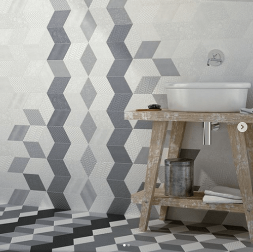 Diamantfliser ved håndvasken