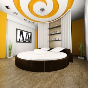 Runde senge kan gøre værelset mere rummeligt