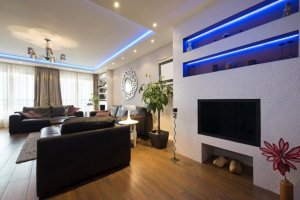 inddirekte lys til stuen som udsmykning