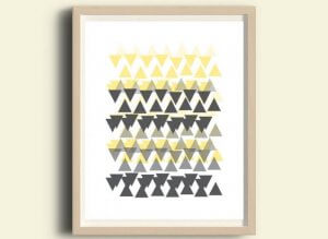 geometri er også en vigtig detalje i en skandinavisk stue