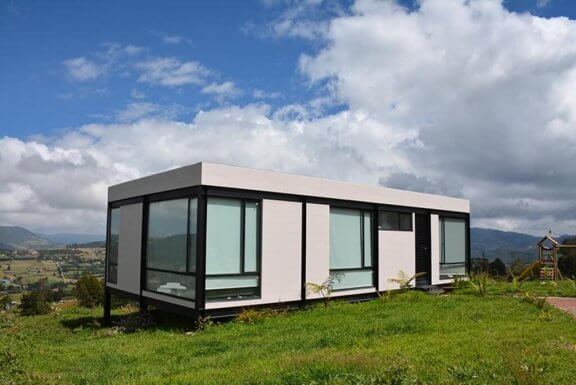 et hjem lavet af fibercement