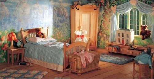 børneværelse med eventyrtema