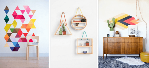 geometriske mønstre i hjemmet