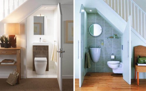 toilet under trapperne