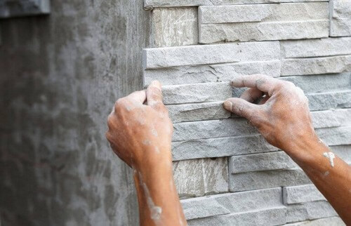 Havemur lavet af cement