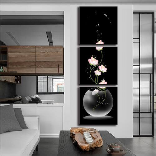 maleri opdelt i 3 billeder