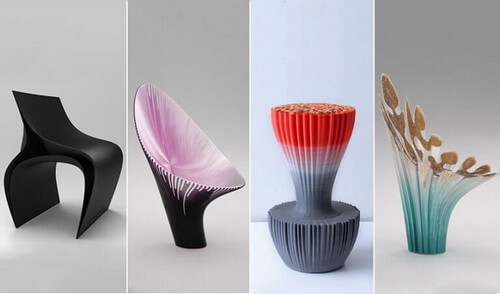 Stole, der er 3D-printede