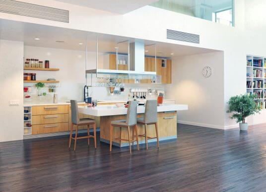 åbent køkken med meget plads