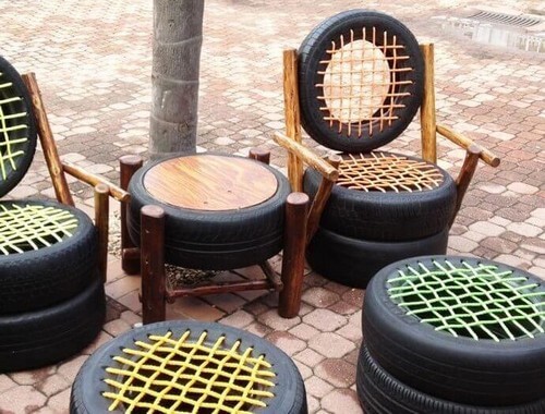 Dækstole med ryglæn og armlæn