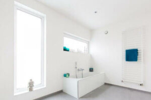 En hvid håndklædetørrer