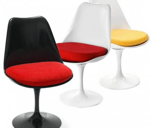 Tulipanstolen i forskellige farver