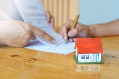 underskrivning af huskøb