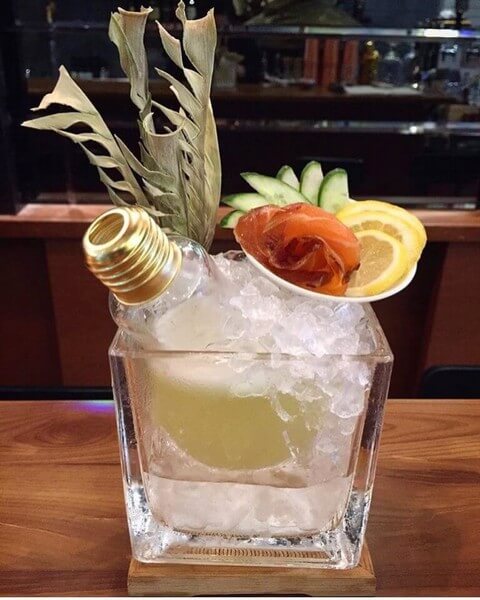 Cocktailglas lavet af pærer