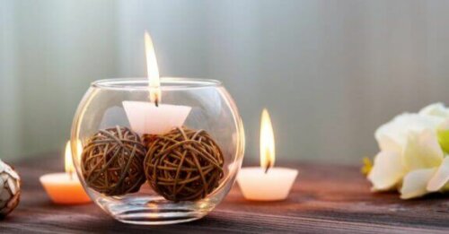 stearinlys kan også indgå som en del af et boheme tema