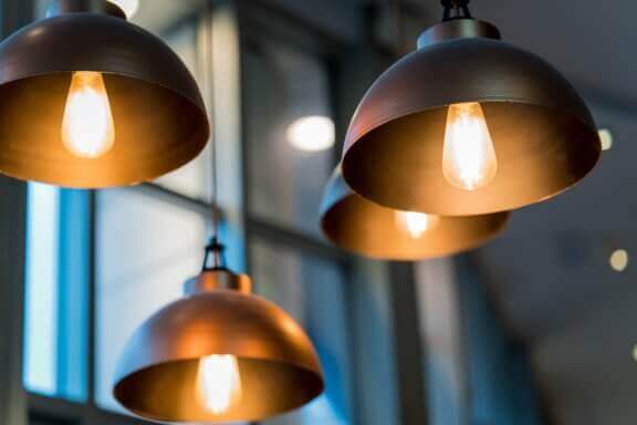 loftslamper i kobber