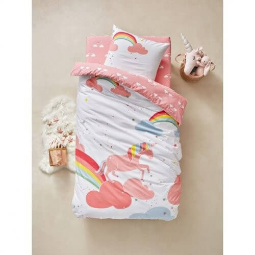 Lyserødt med enhjørning