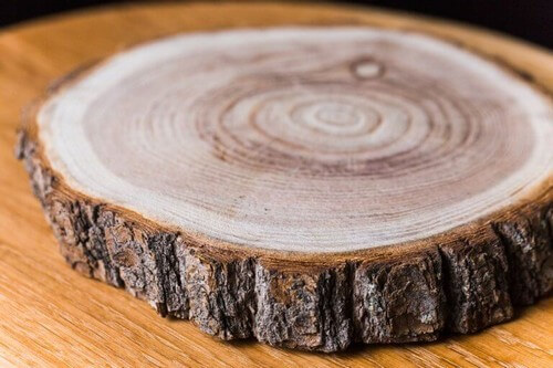 Træcirkel til borddekorationer