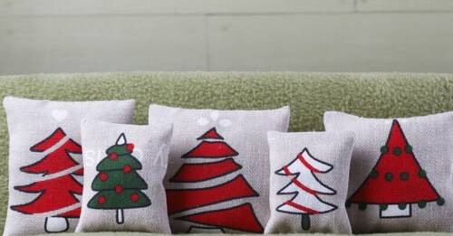 Puder til hjemmet med juletema
