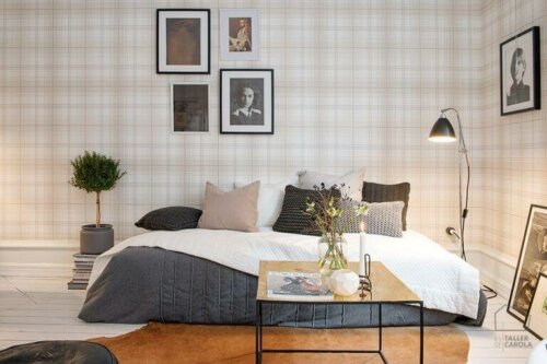 ternet mønster på vægge