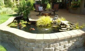 havedam rundt ved terrasse