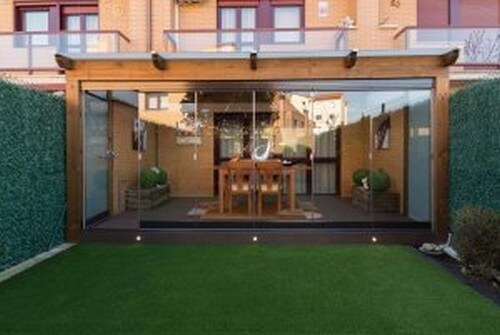 Smuk terrasse i træ