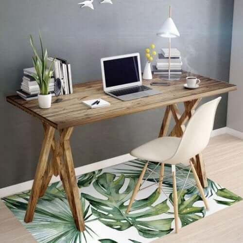 tæpper med tropiske motiver er også gode eksempler på naturinspirerede tæpper