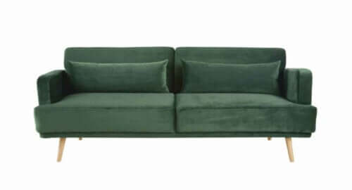 grøn sofa