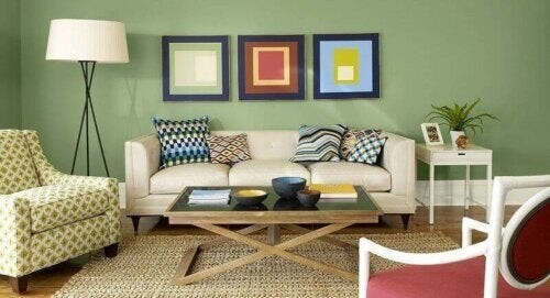 Stue med forskellige farver