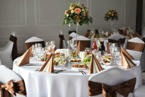 borddækning til barnedåb