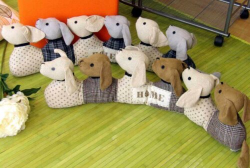 hjemmelavet dørstopperpude