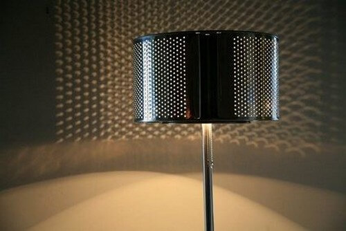 Hjemmelavet standerlampe af vaskemaskines tromle