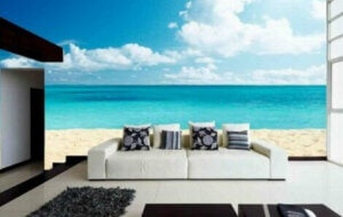 Tapet med stranddesign