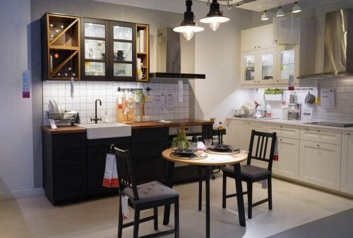 Udstillingskøkken i forretning 