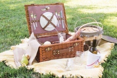En picnic i vintagestil