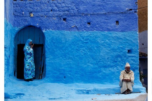 Der findes mange forskellige blå nuancer 