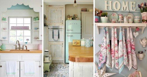Flot køkken i vintagelook