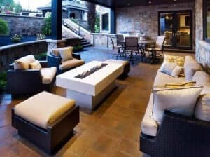 indretning af terrasse