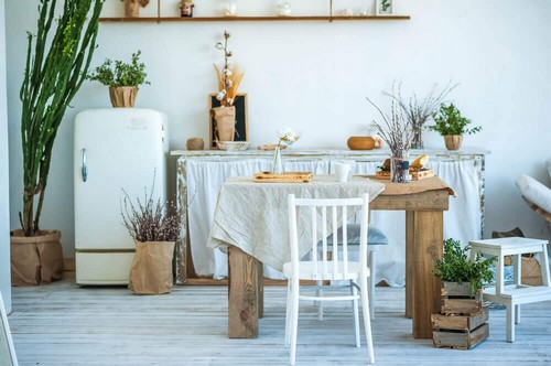 Landlige omgivelser i boligindretningen