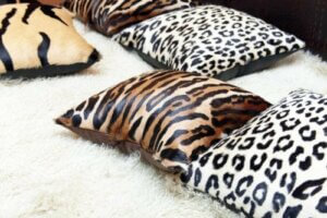 Indretning med leopardprint